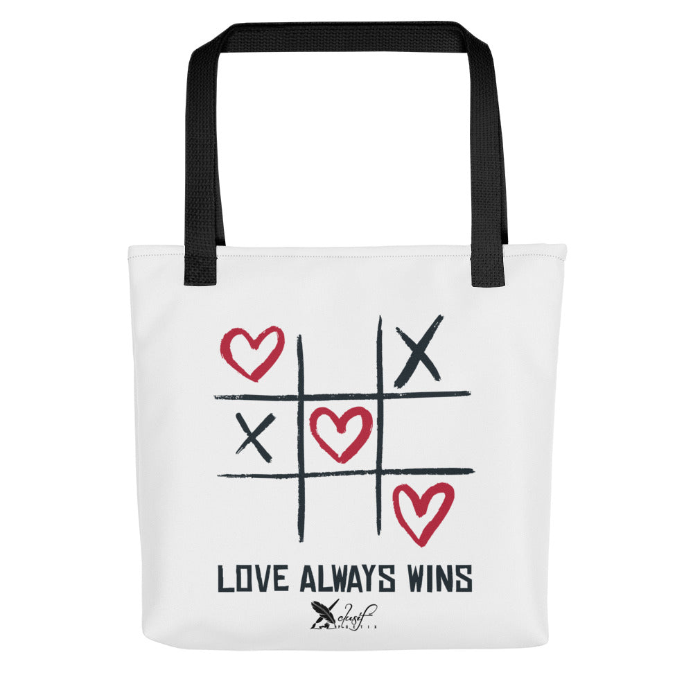 "LOVE ALWAYS WINS" BY XCLUSIF POETIX Tote bag