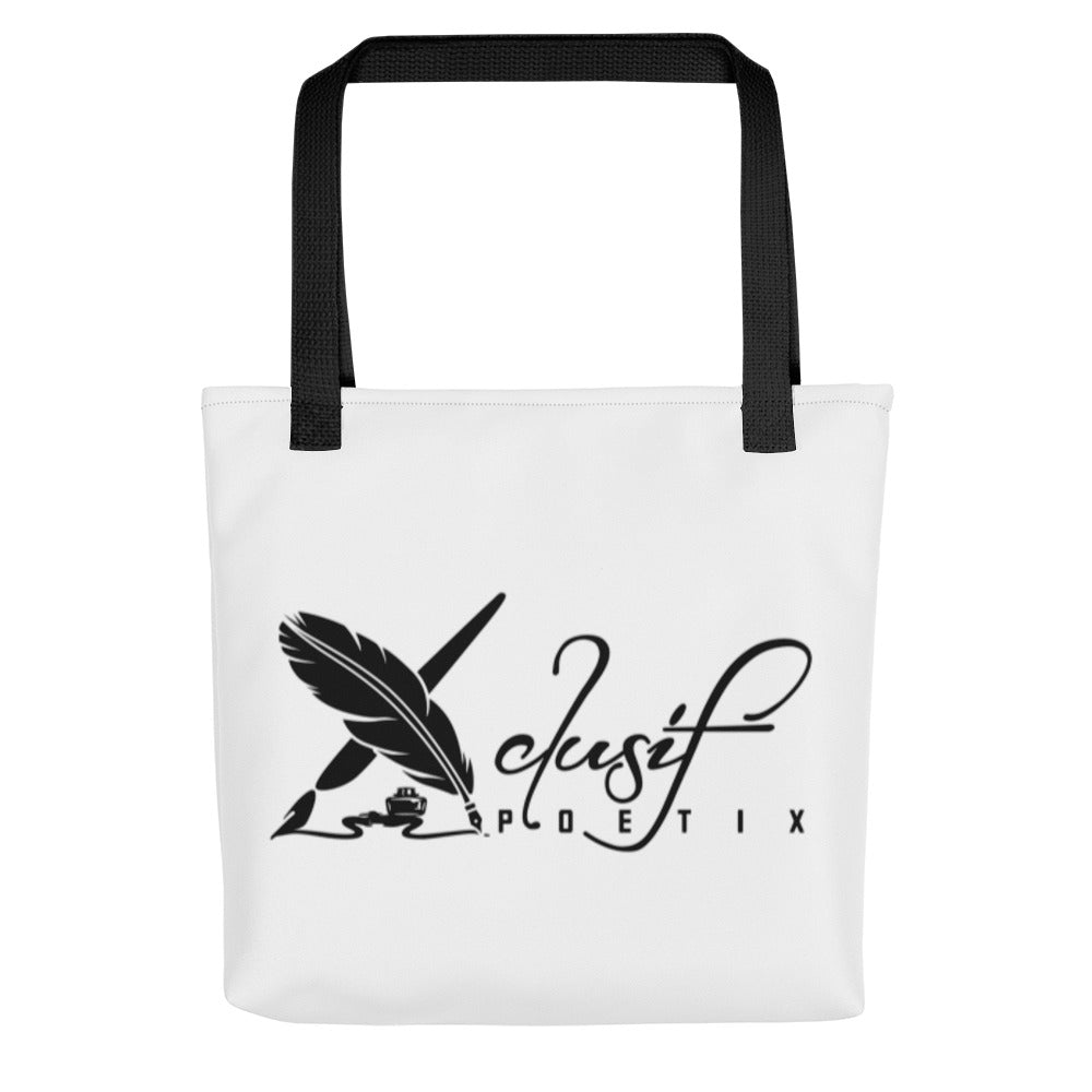 XCLUSIF POETIX WHITE & BLACK Tote bag