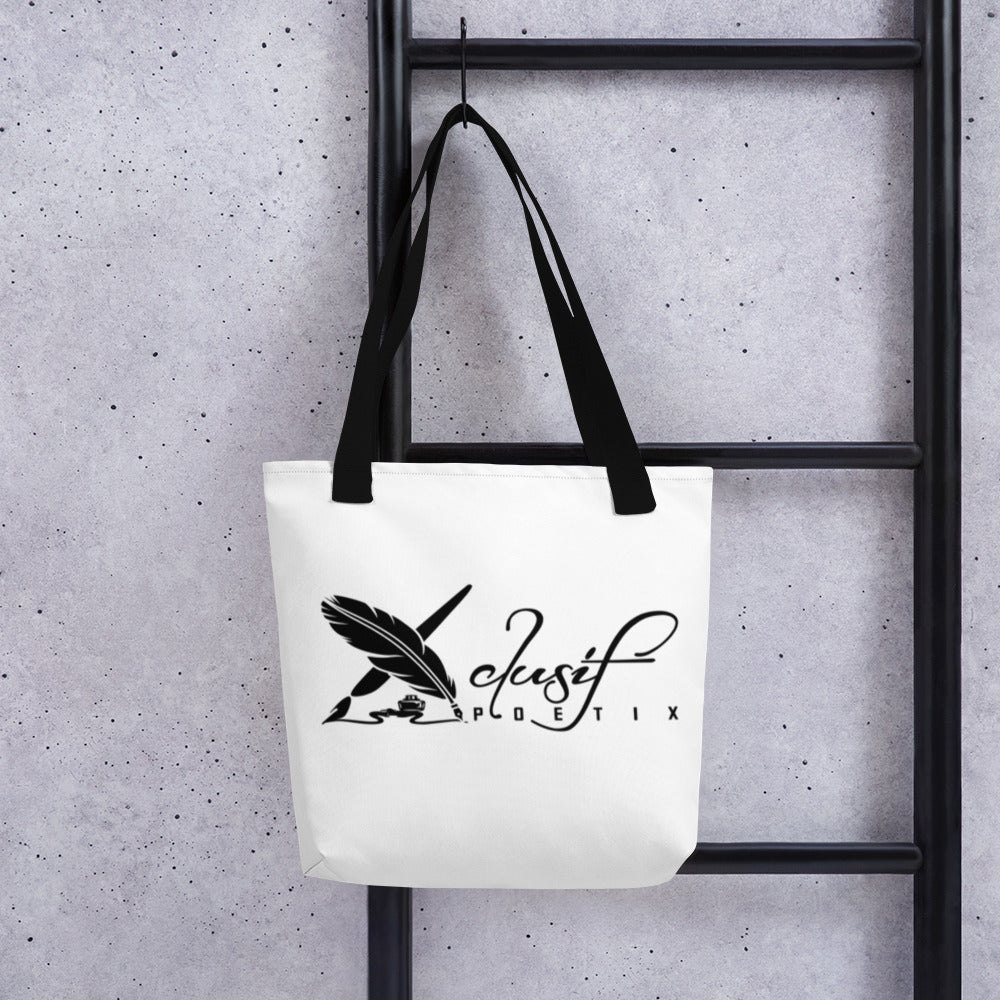 XCLUSIF POETIX WHITE & BLACK Tote bag