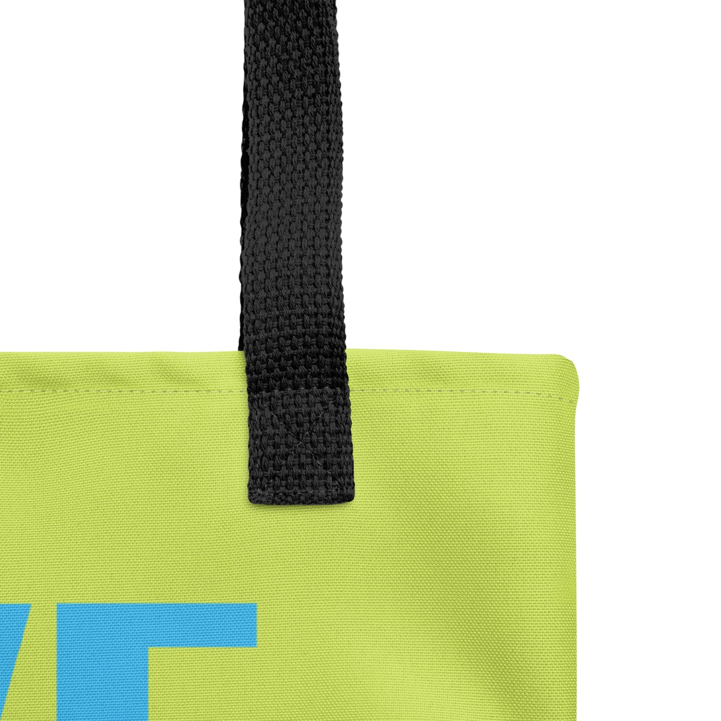 "LIVE FOR WHAT YOU LOVE" BY XCLUSIF POETIX LIGHT GREEN Tote bag