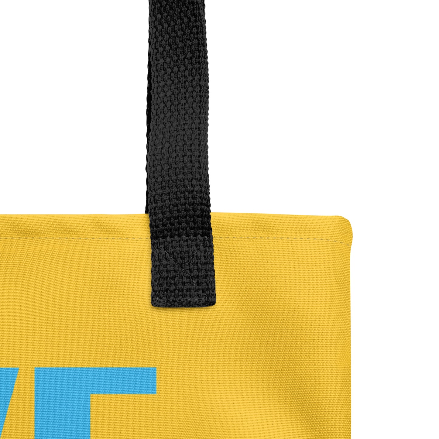 "LIVE FOR WHAT YOU LOVE" BY XCLUSIF POETIX YELLOW Tote bag