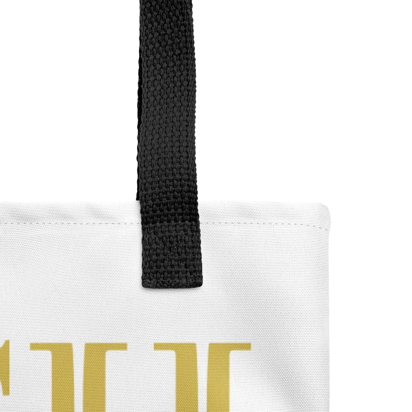 RICH BY XCLUSIF POETIX WHITE & GOLD Tote bag