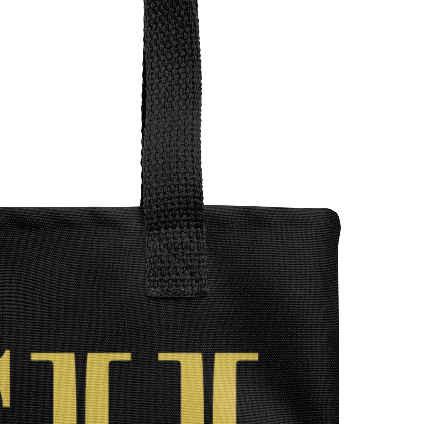 RICH BY XCLUSIF POETIX BLACK & GOLD Tote bag