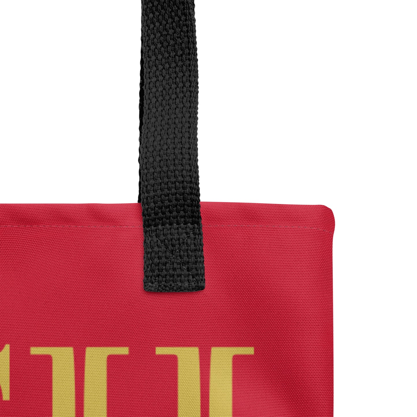 RICH BY XCLUSIF POETIX RED & GOLD Tote bag