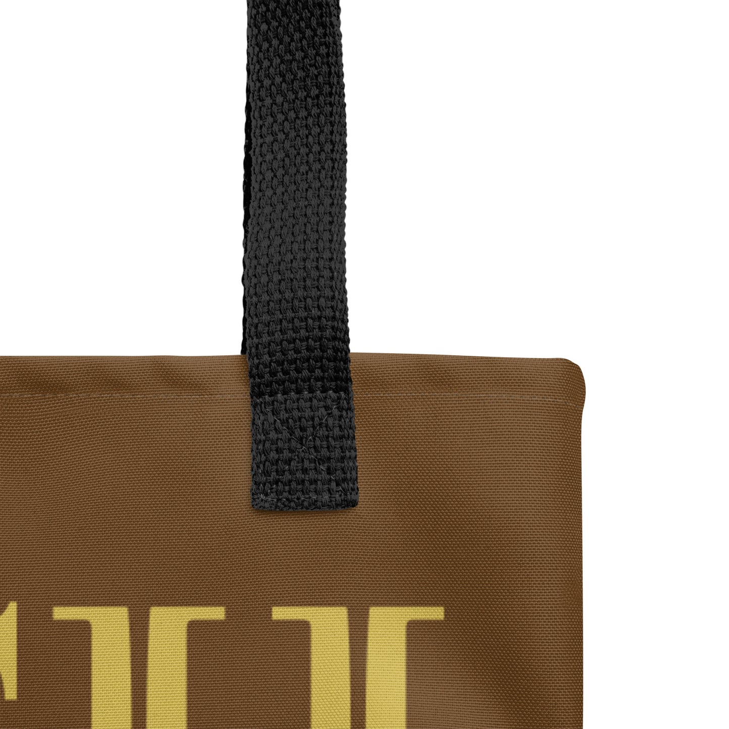 RICH BY XCLUSIF POETIX BROWN & GOLD Tote bag