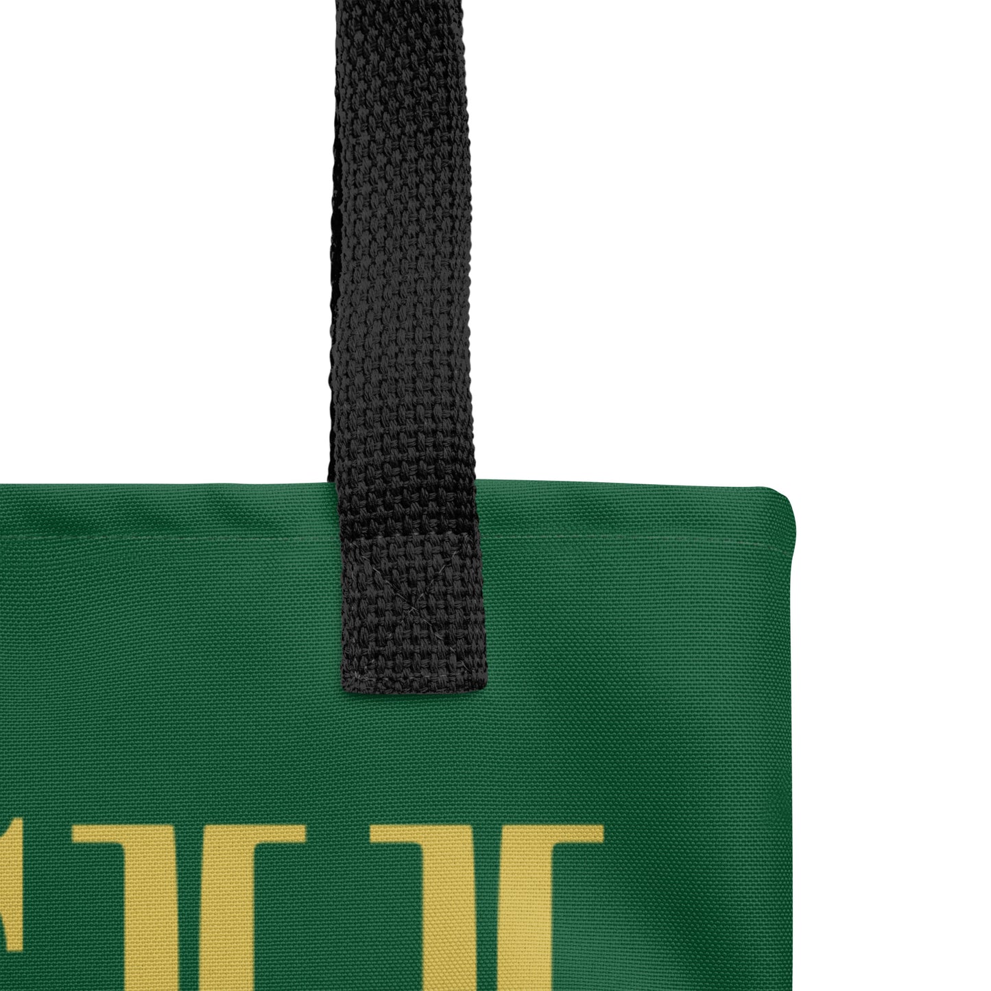 RICH BY XCLUSIF POETIX FOREST GREEN & GOLD Tote bag