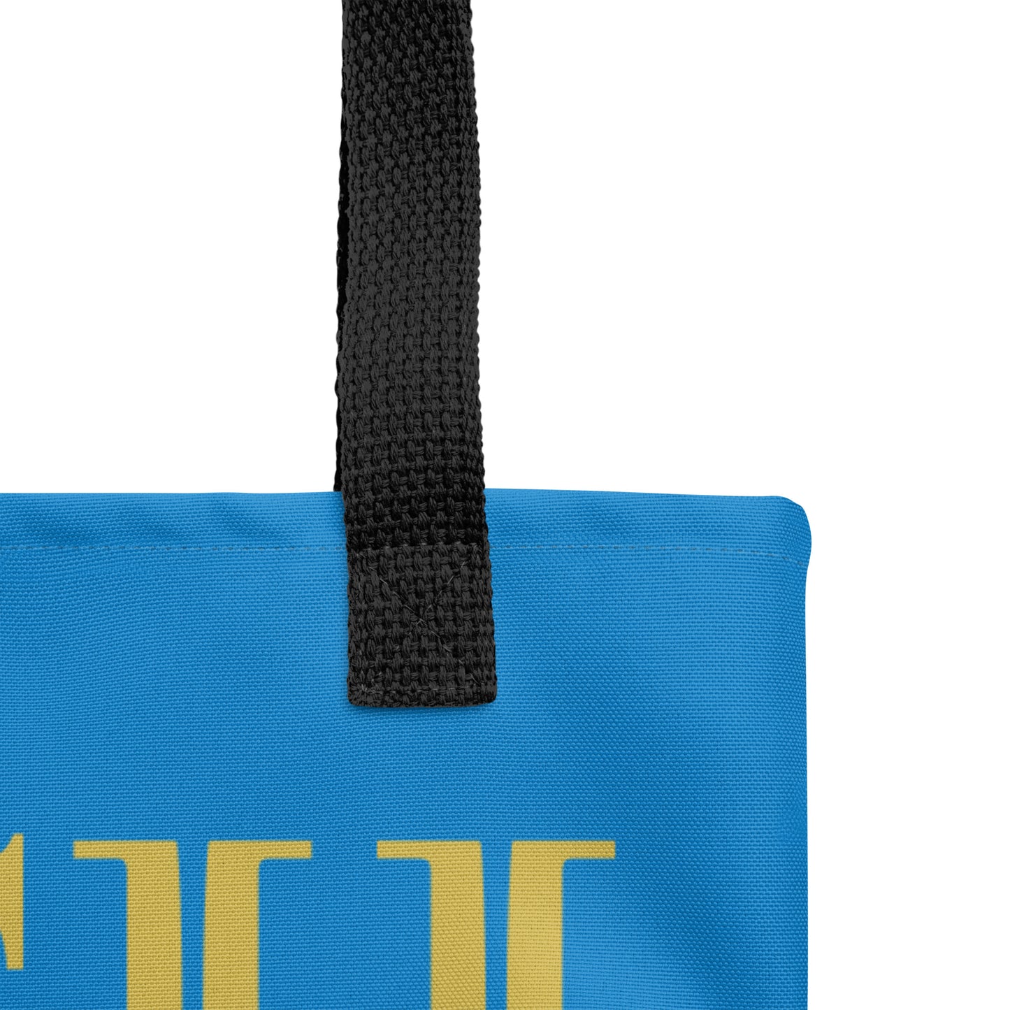 RICH BY XCLUSIF POETIX BLUE & GOLD Tote bag