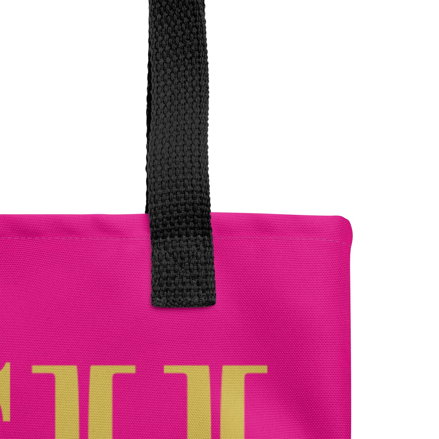 RICH BY XCLUSIF POETIX HOT PINK & GOLD Tote bag