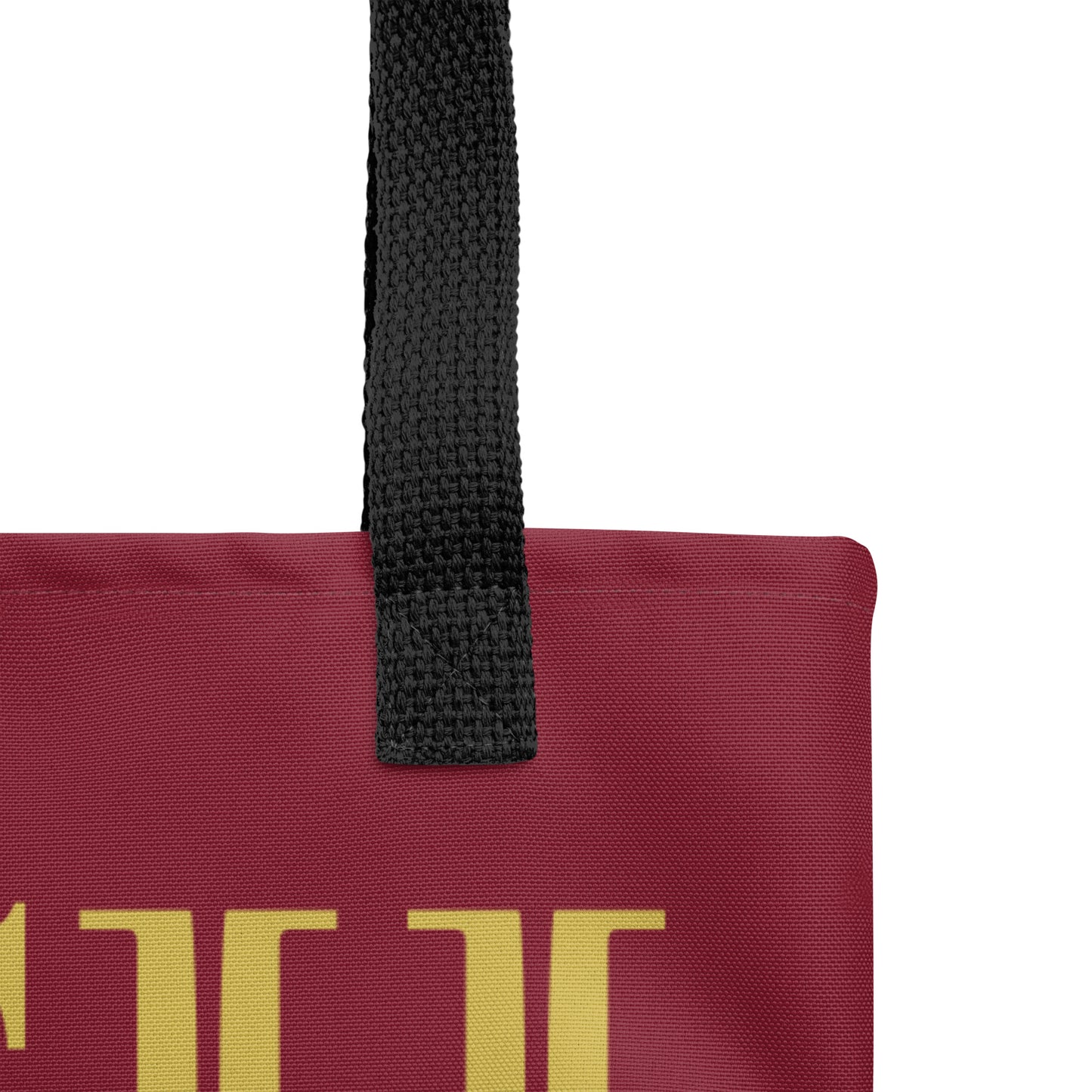 RICH BY XCLUSIF POETIX BURGUNDY & GOLD Tote bag