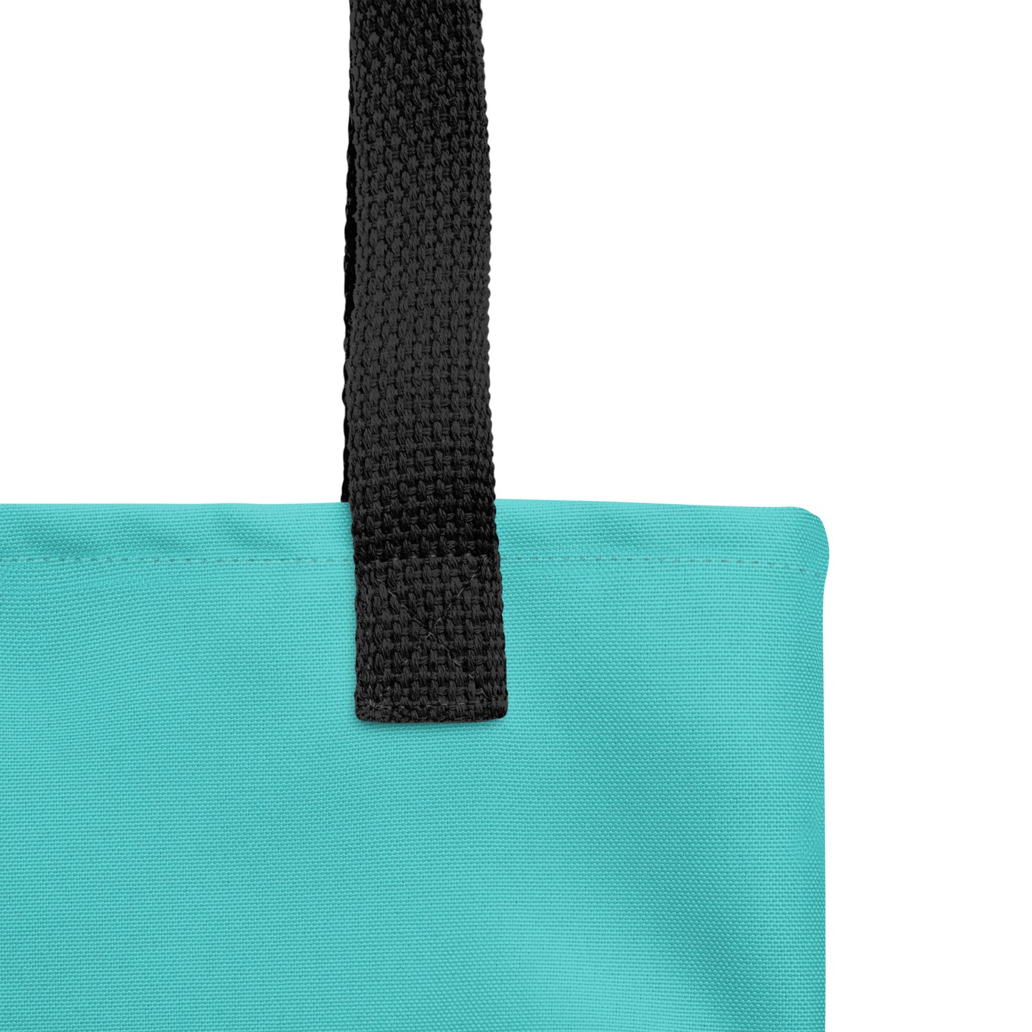 BLESSED BY XCLUSIF POETIX TURQUOISE & WHITE Tote bag