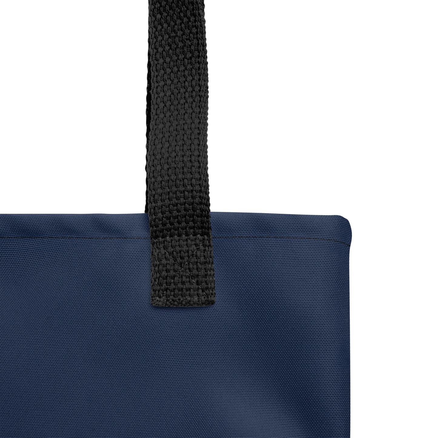 BLESSED BY XCLUSIF POETIX NAVY & WHITE Tote bag