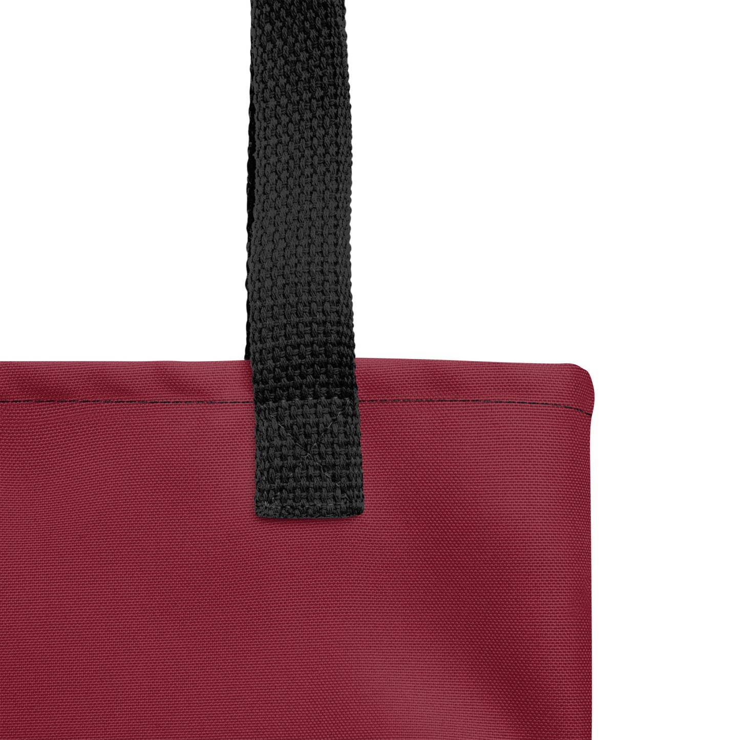 BLESSED BY XCLUSIF POETIX BURGUNDY & WHITE Tote bag