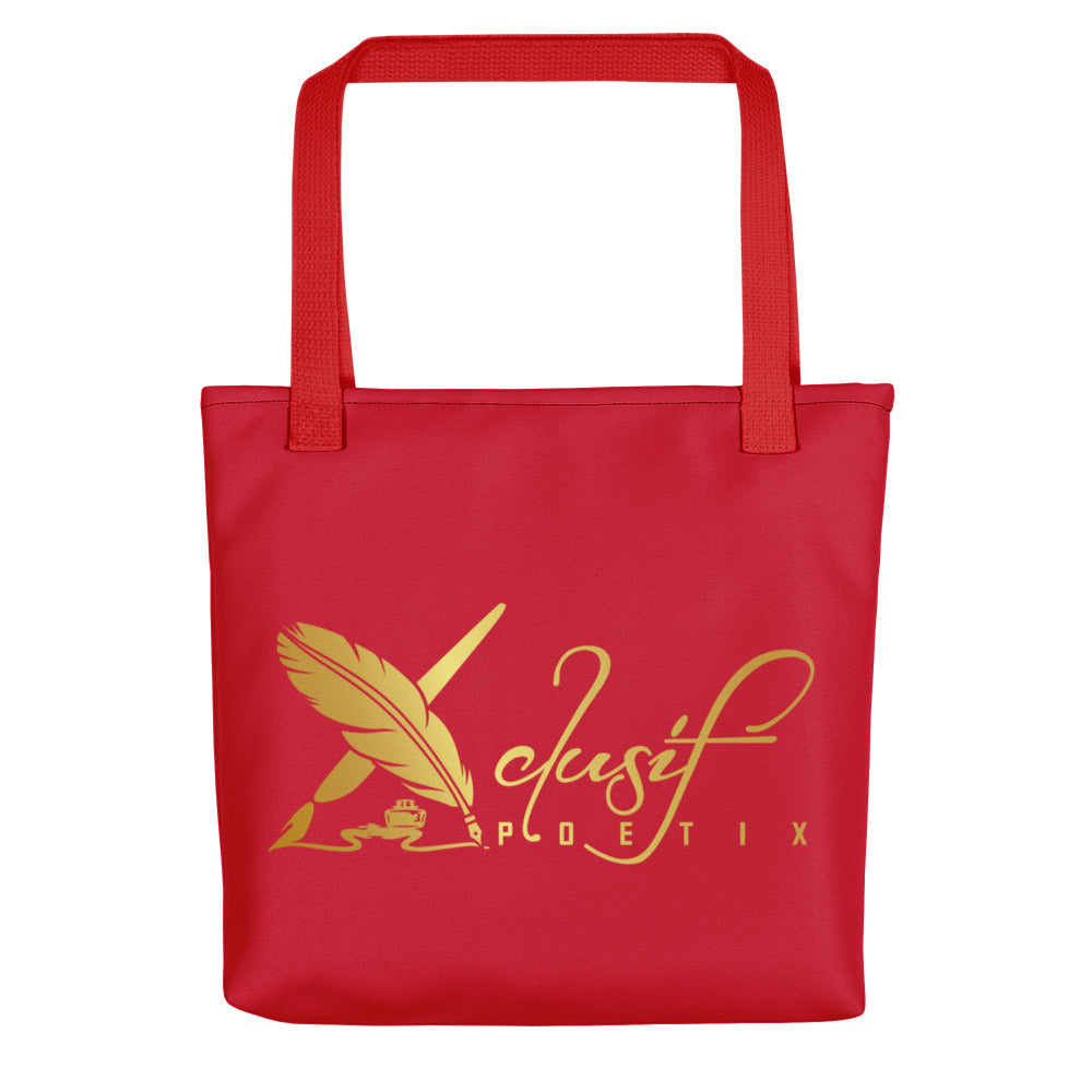 RICH BY XCLUSIF POETIX RED & GOLD Tote bag