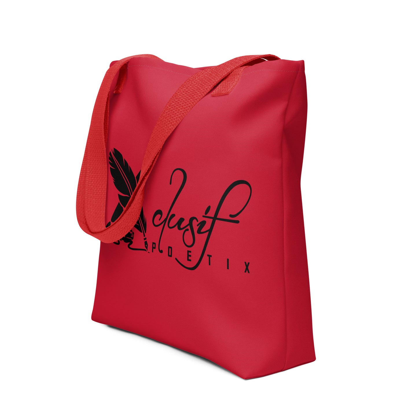 XCLUSIF POETIX RED & BLACK LOGO Tote bag