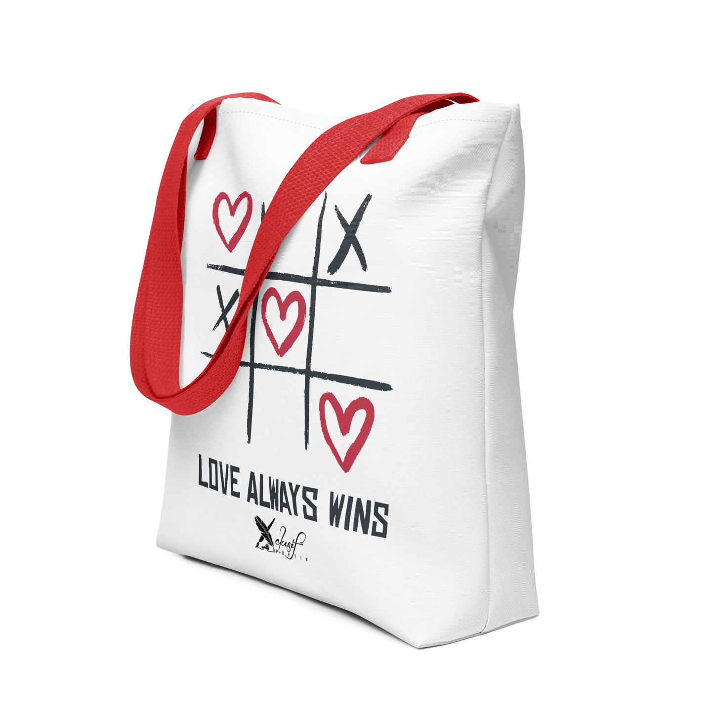 "LOVE ALWAYS WINS" BY XCLUSIF POETIX Tote bag