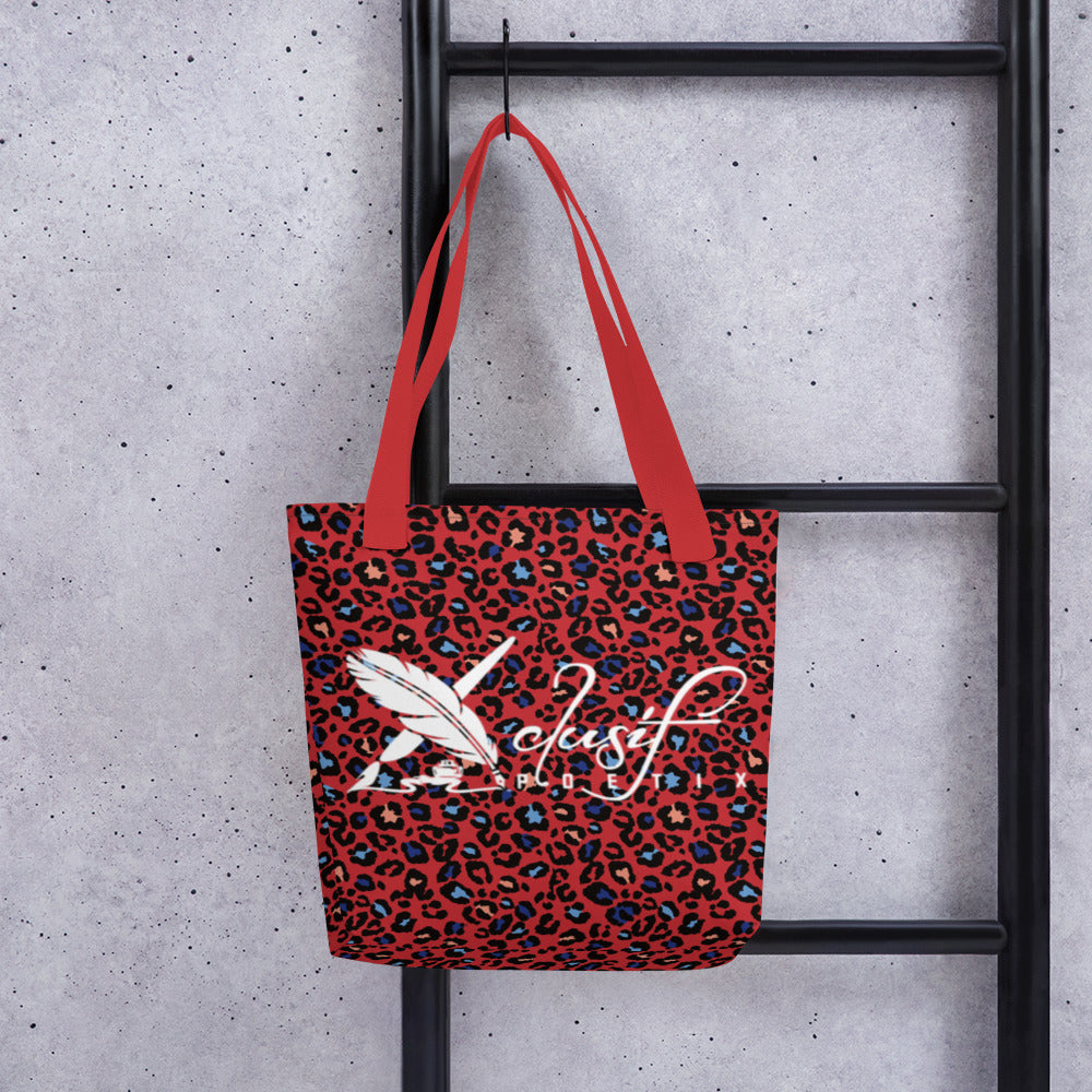 XCLUSIF POETIX RED LEOPARD Women's Tote bag