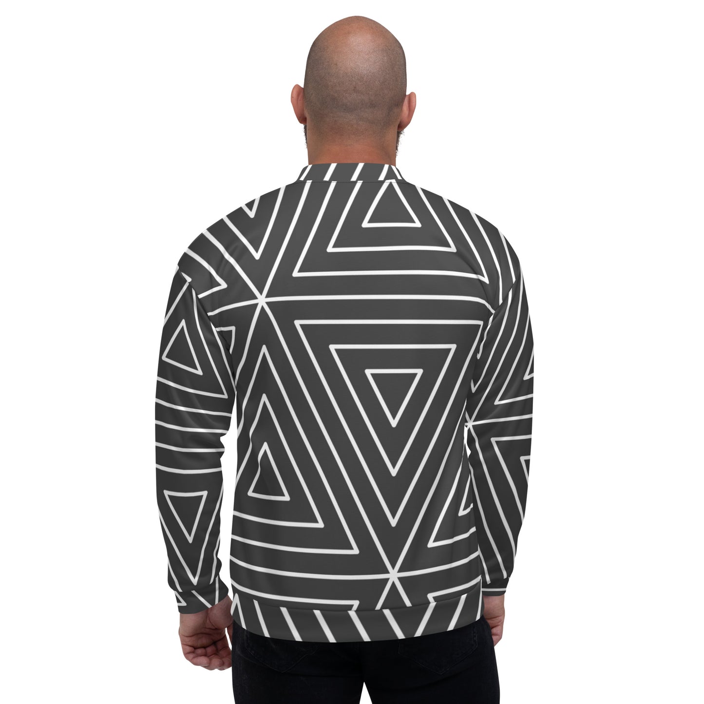 XCLUSIF POETIX BLACK TRIANGLE Unisex Bomber Jacket