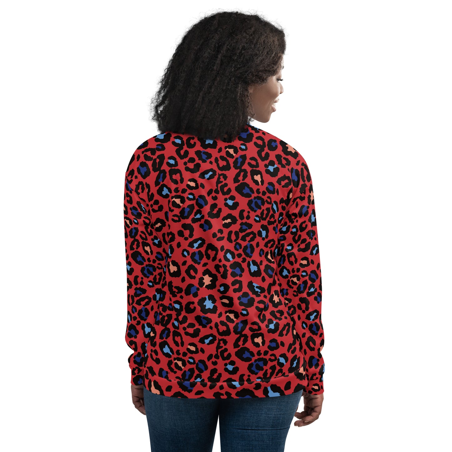 XCLUSIF POETIX RED LEOPARD Unisex Bomber Jacket