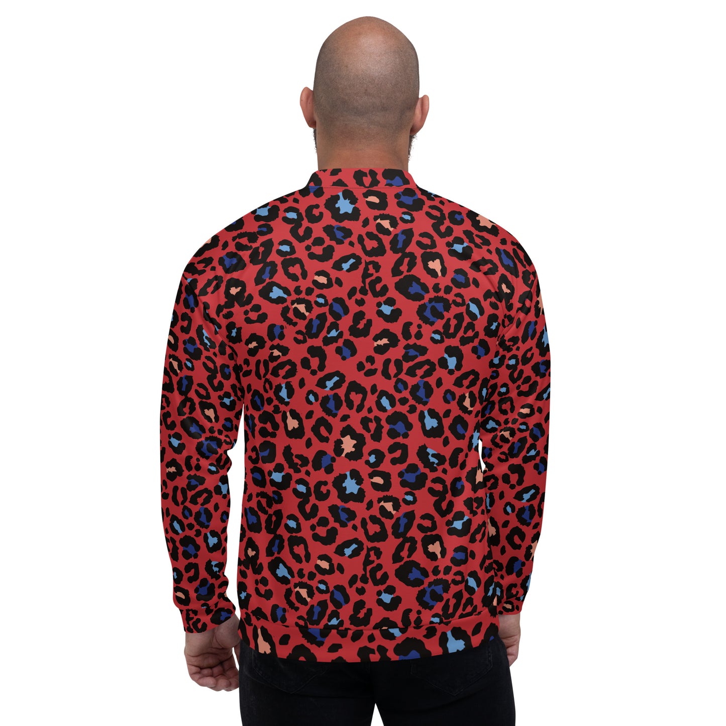 XCLUSIF POETIX RED LEOPARD Unisex Bomber Jacket