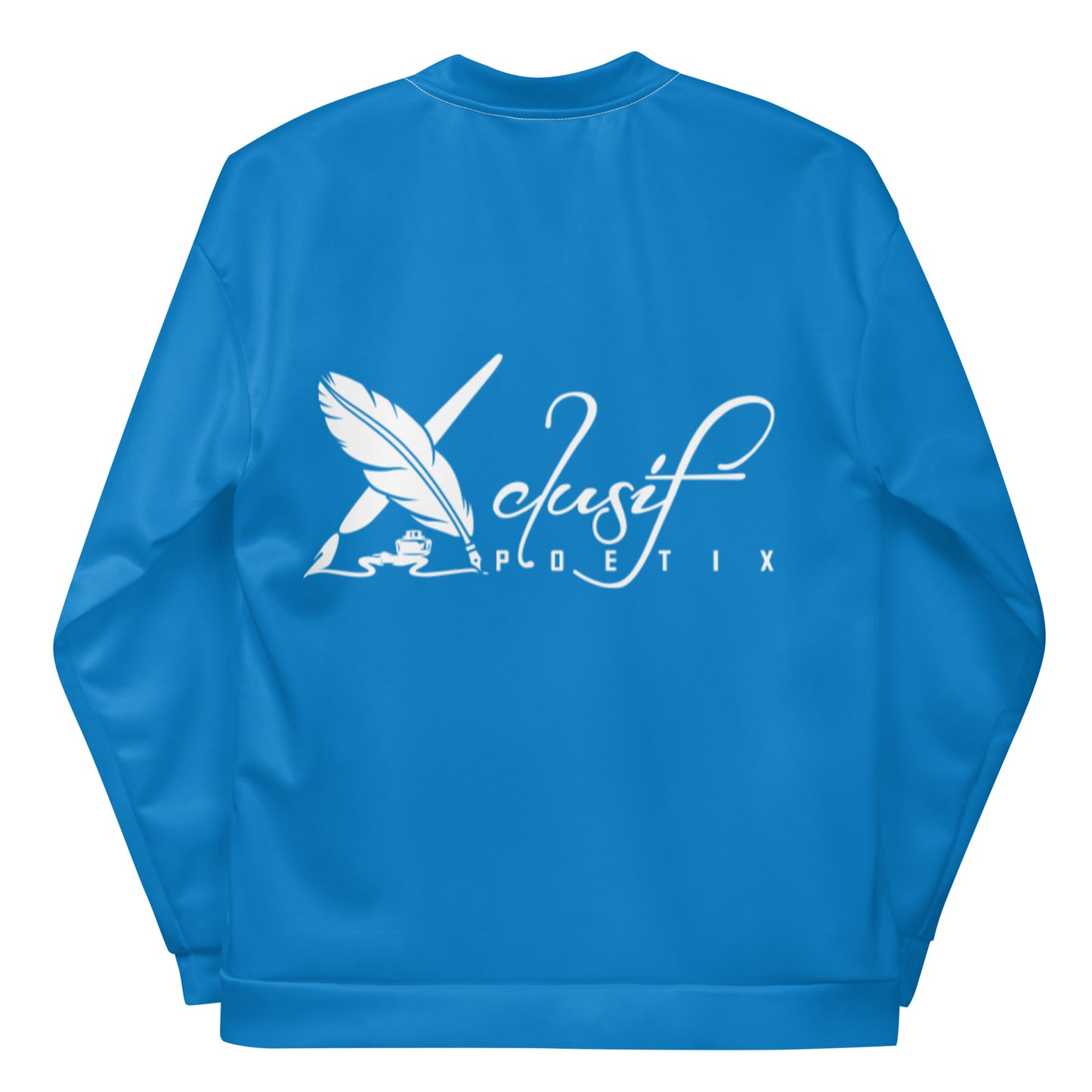 XCLUSIF POETIX BLUE & WHITE Unisex Bomber Jacket