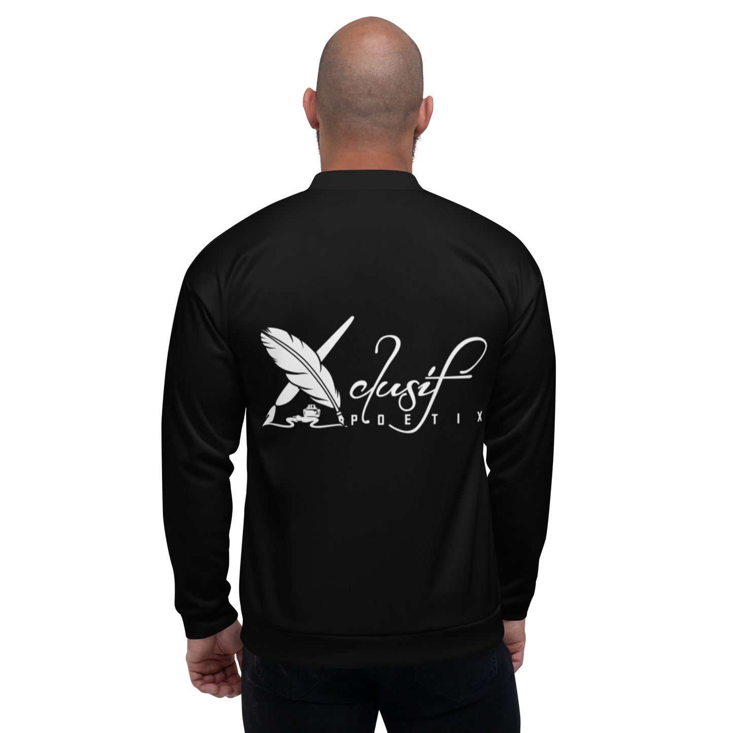 XCLUSIF POETIX BLACK & WHITE Unisex Bomber Jacket