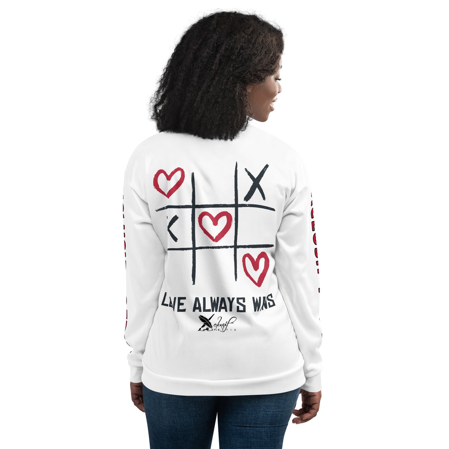 "LOVE ALWAYS WINS" BY XCLUSIF POETIX Unisex Bomber Jacket