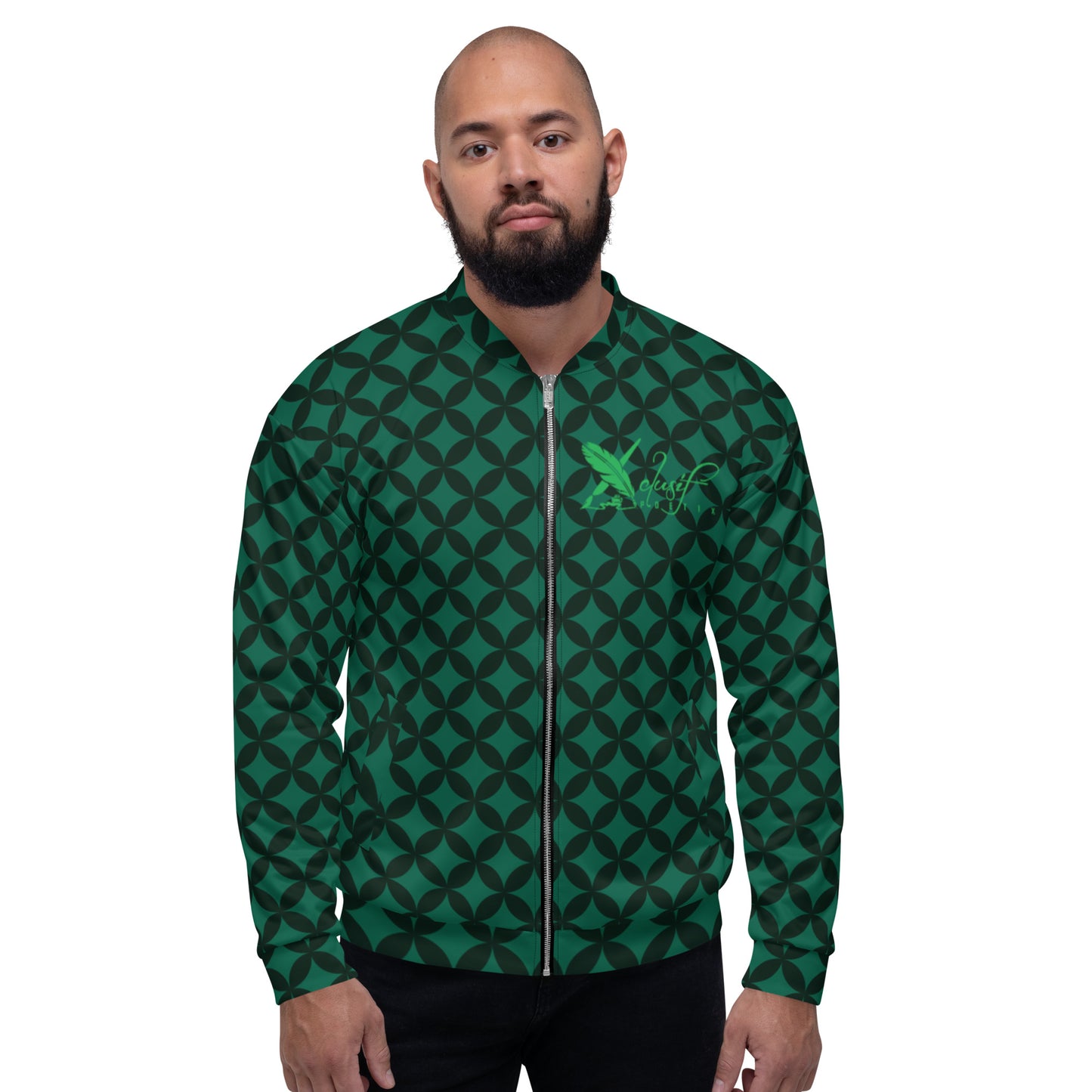 XCLUSIF POETIX LUXURY GREEN Unisex Bomber Jacket