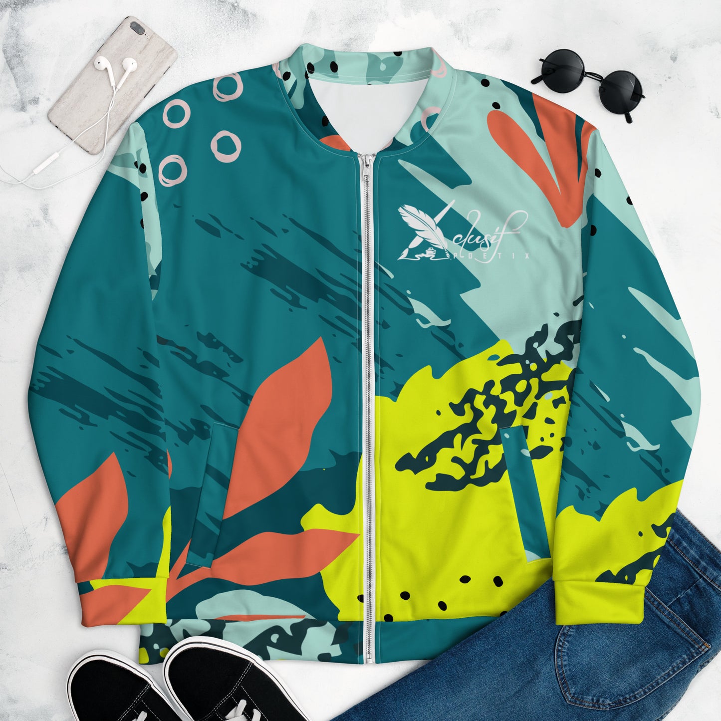 XCLUSIF POETIX JUNGLE Unisex Bomber Jacket