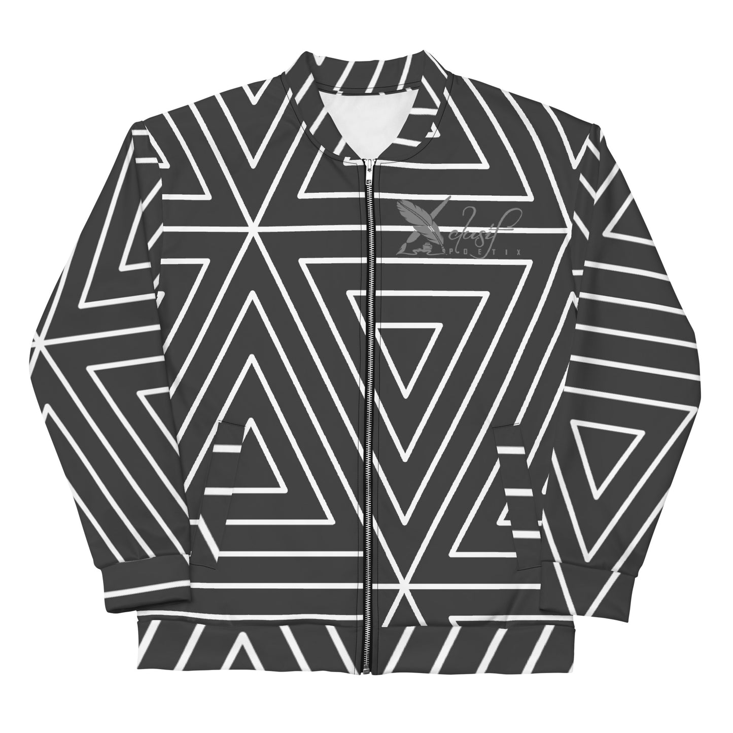 XCLUSIF POETIX BLACK TRIANGLE Unisex Bomber Jacket