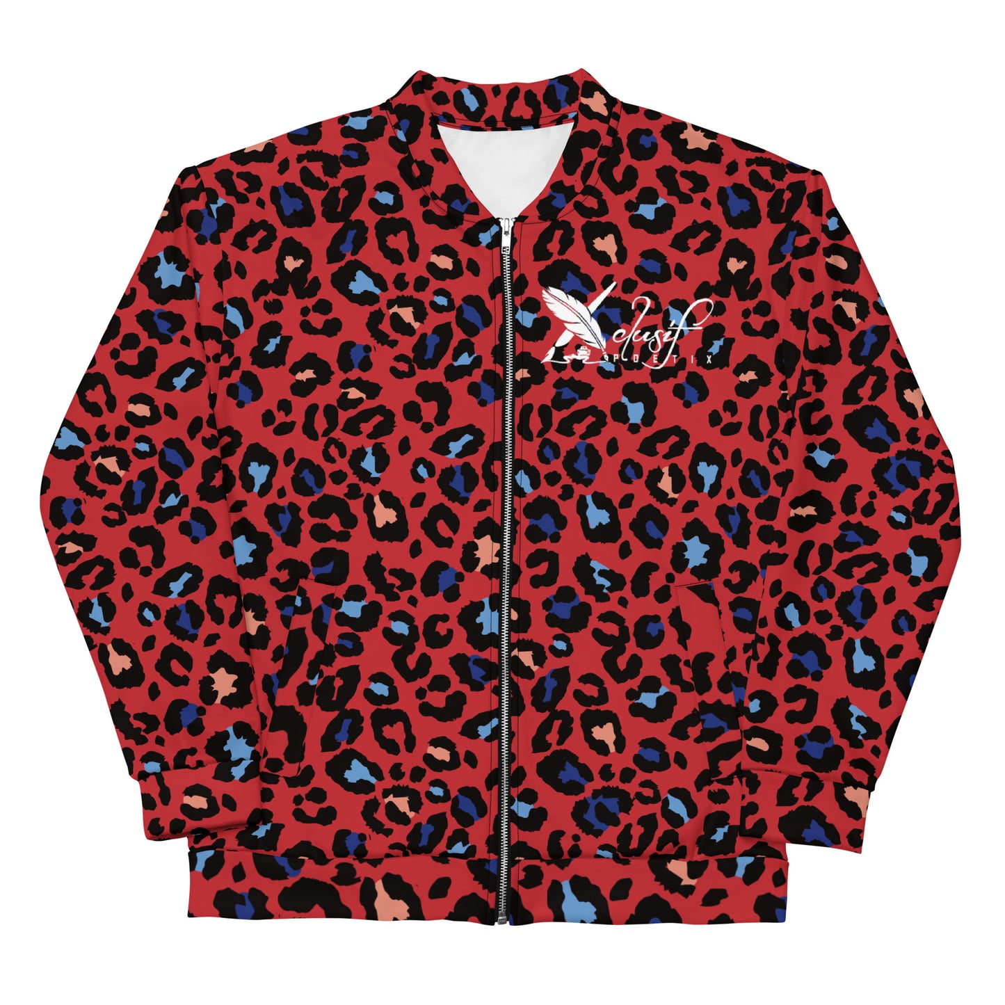 XCLUSIF POETIX RED LEOPARD Unisex Bomber Jacket