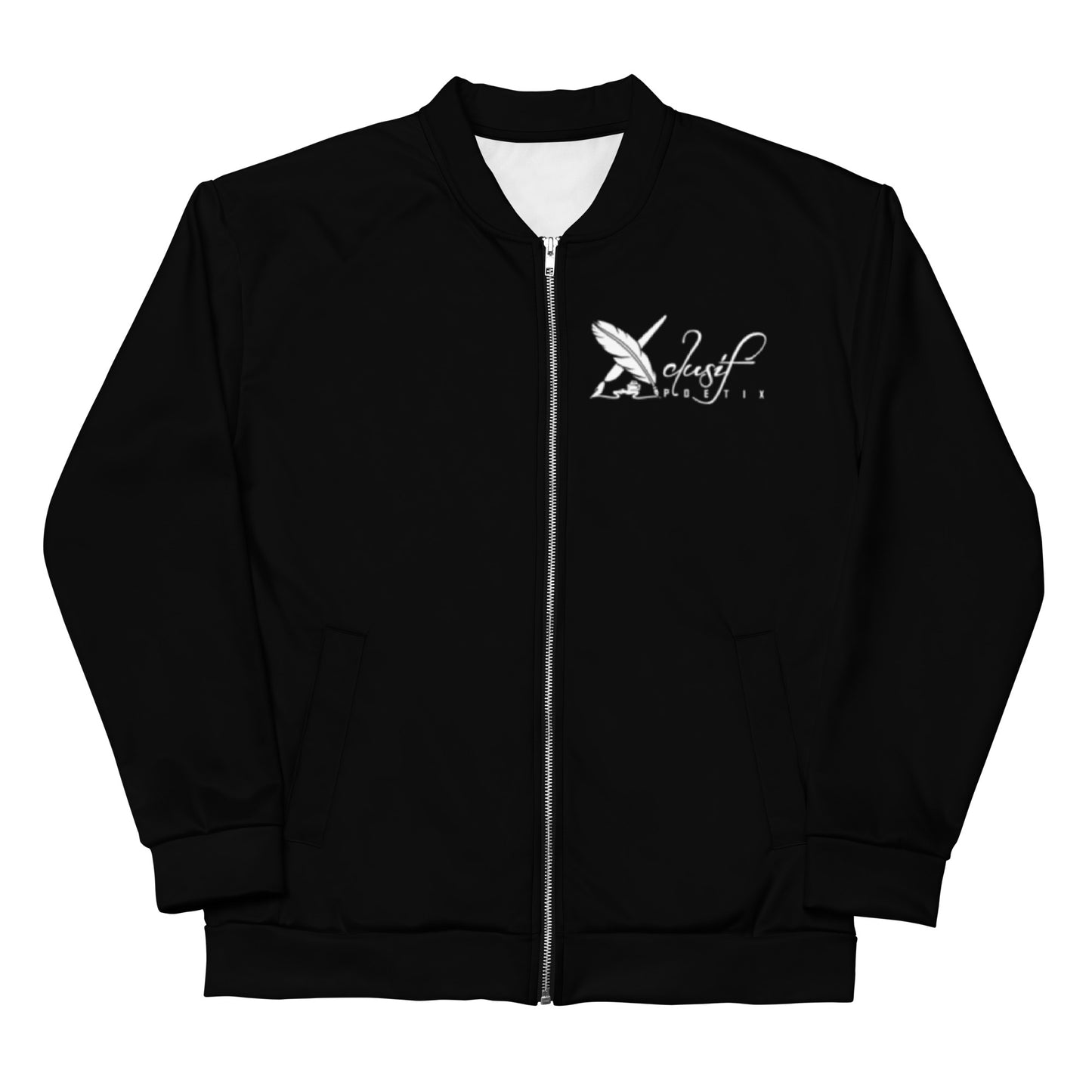 XCLUSIF POETIX BLACK & WHITE Unisex Bomber Jacket