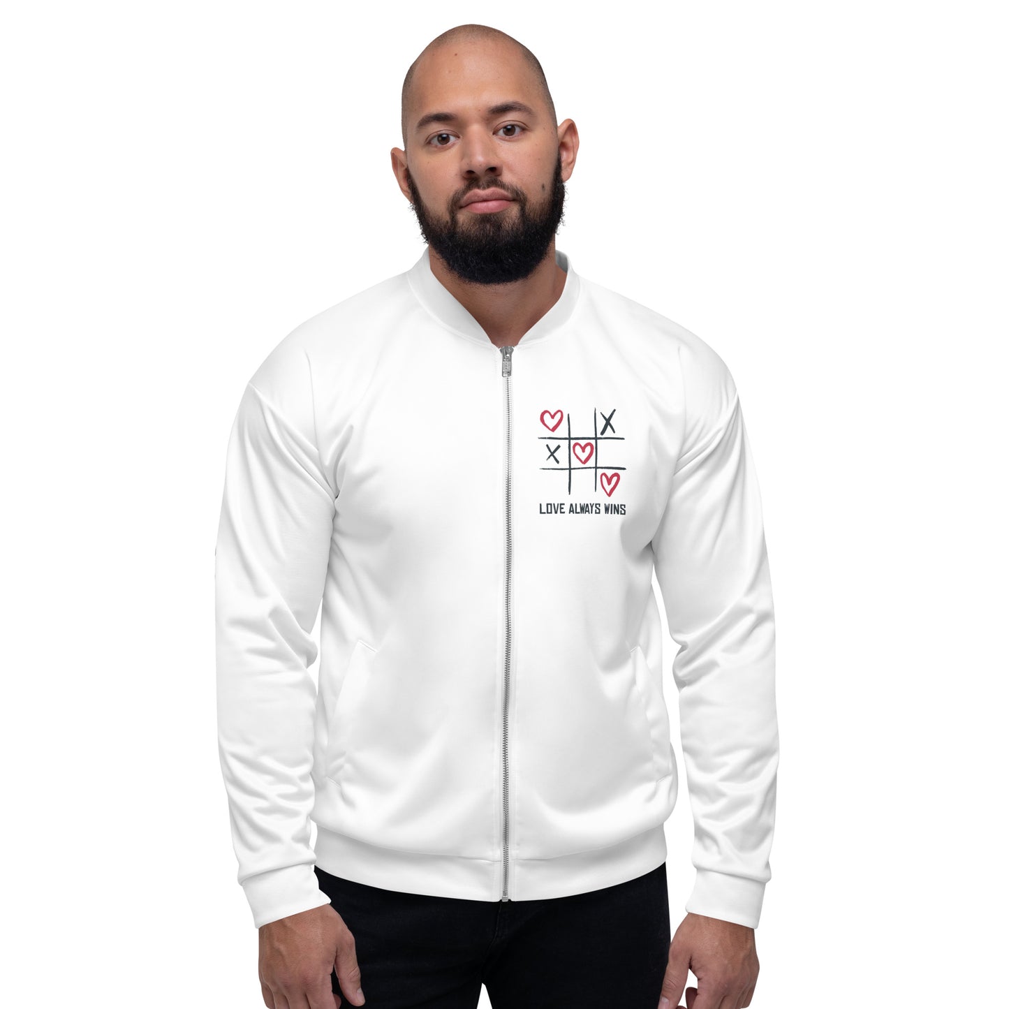 "LOVE ALWAYS WINS" BY XCLUSIF POETIX Unisex Bomber Jacket