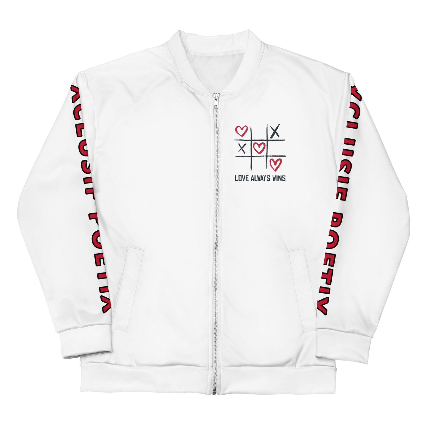 "LOVE ALWAYS WINS" BY XCLUSIF POETIX Unisex Bomber Jacket