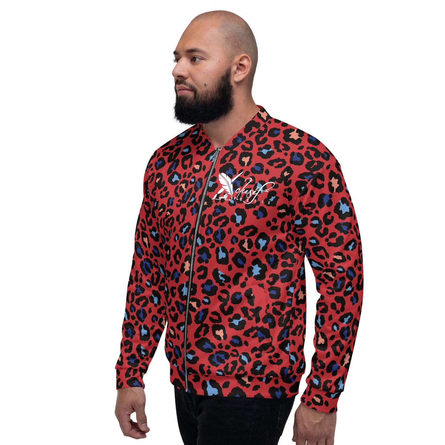 XCLUSIF POETIX RED LEOPARD Unisex Bomber Jacket