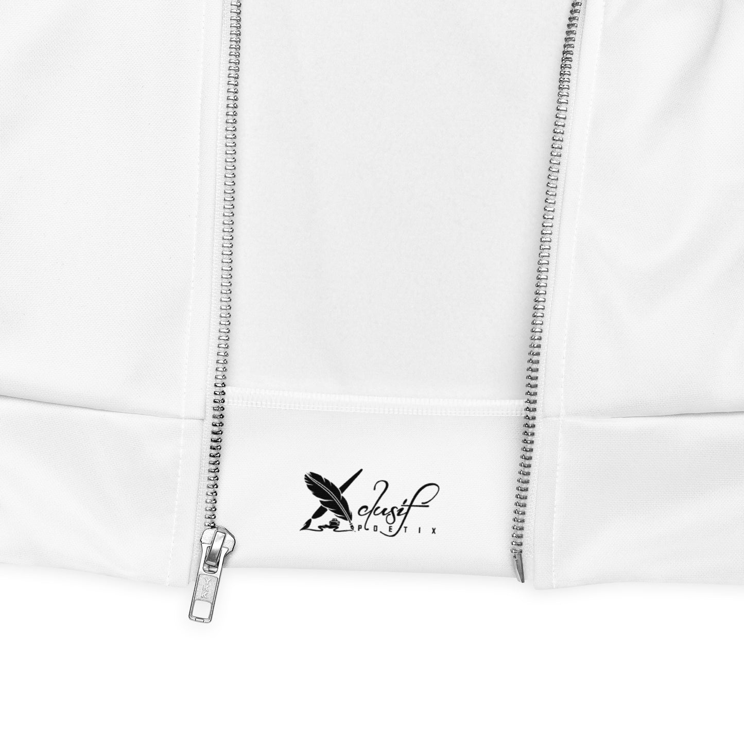 LOVE BY XCLUSIF POETIX WHITE & RED Unisex Bomber Jacket