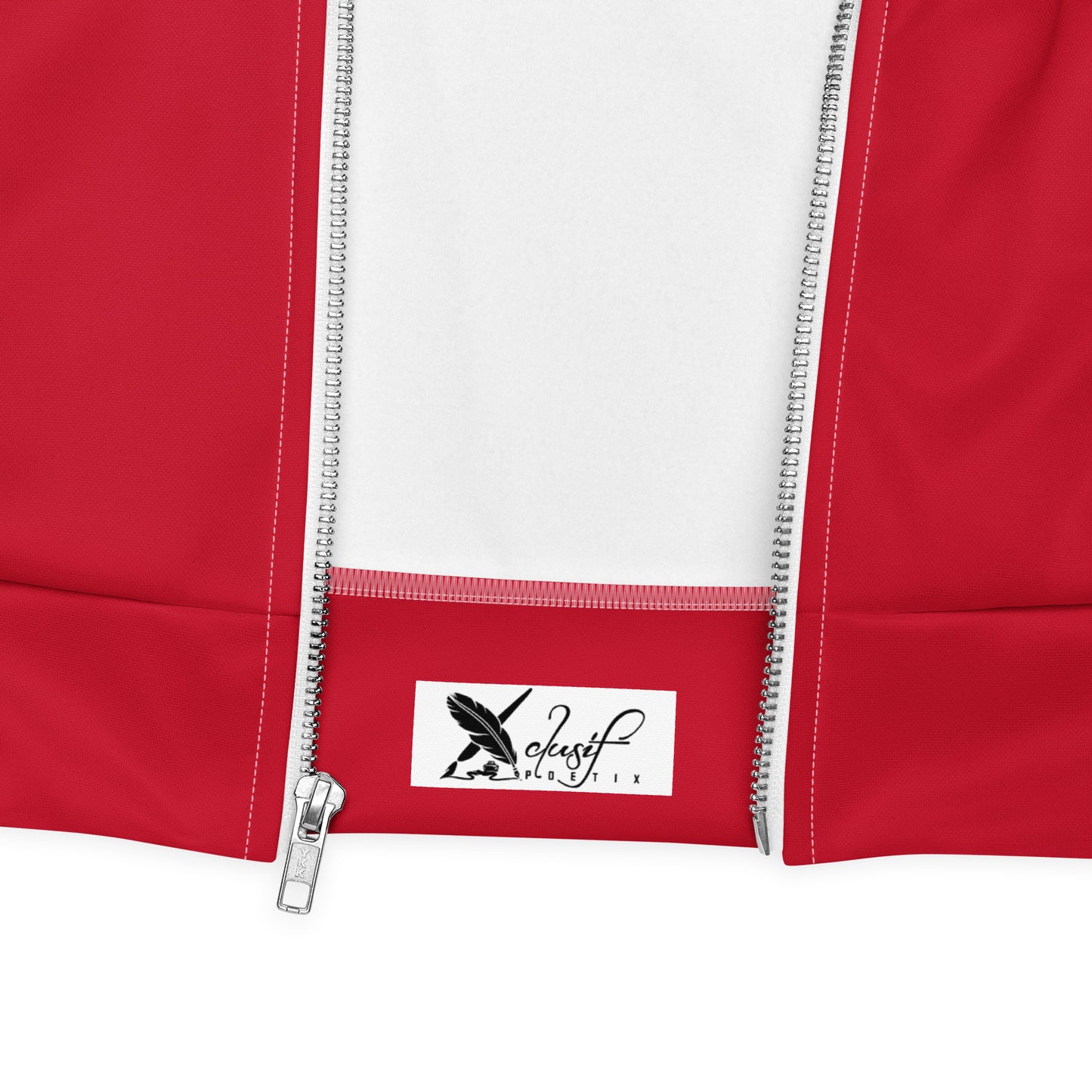 LOVE BY XCLUSIF POETIX RED & WHITE Unisex Bomber Jacket