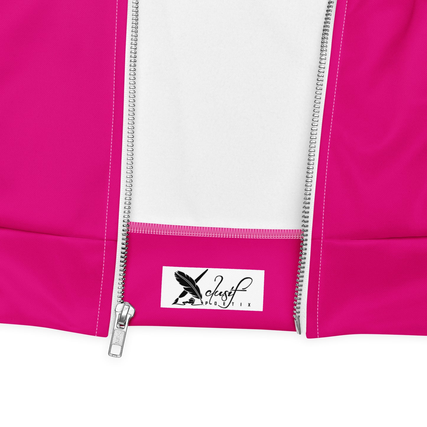 SUPERWOMAN BY XCLUSIF POETIX HOT PINIK & WHITE Unisex Bomber Jacket