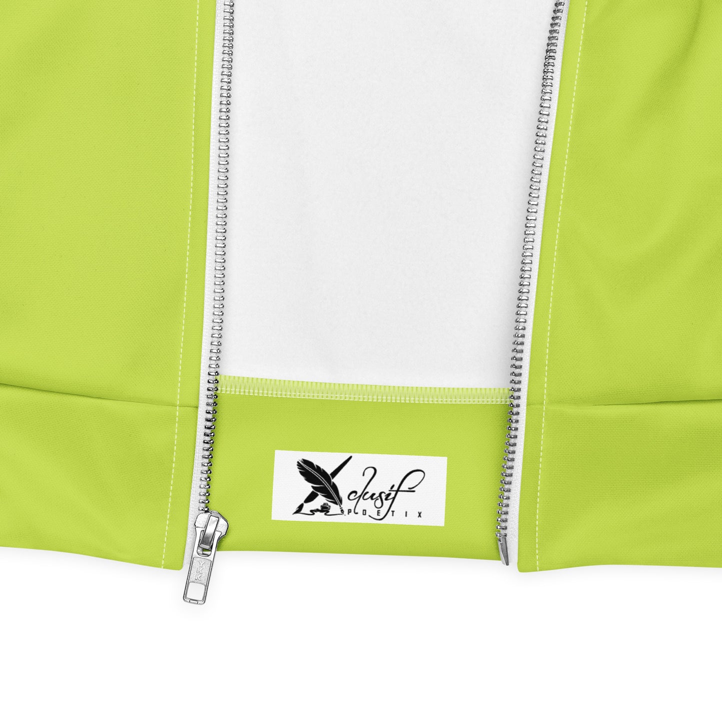 "LIVE FOR WHAT YOU LOVE" BY XCLUSIF POETIX LIGHT GREEN Unisex Bomber Jacket