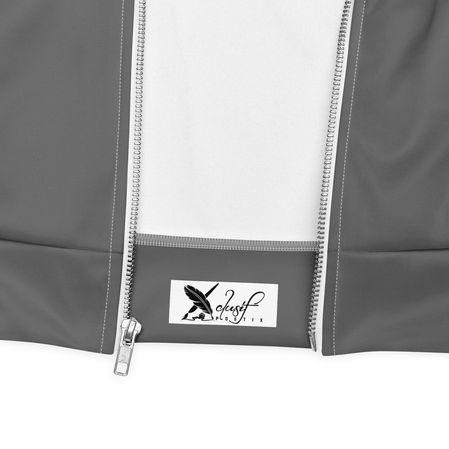 BLESSED BY XCLUSIF POETIX GREY & WHITE Unisex Bomber Jacket