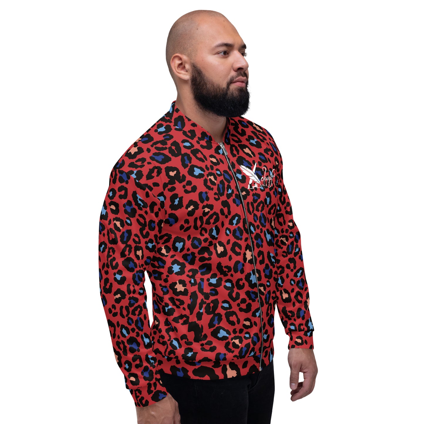 XCLUSIF POETIX RED LEOPARD Unisex Bomber Jacket