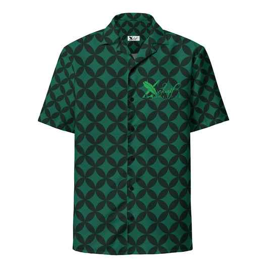 XCLUSIF POETIX LUXURY GREEN Unisex button shirt