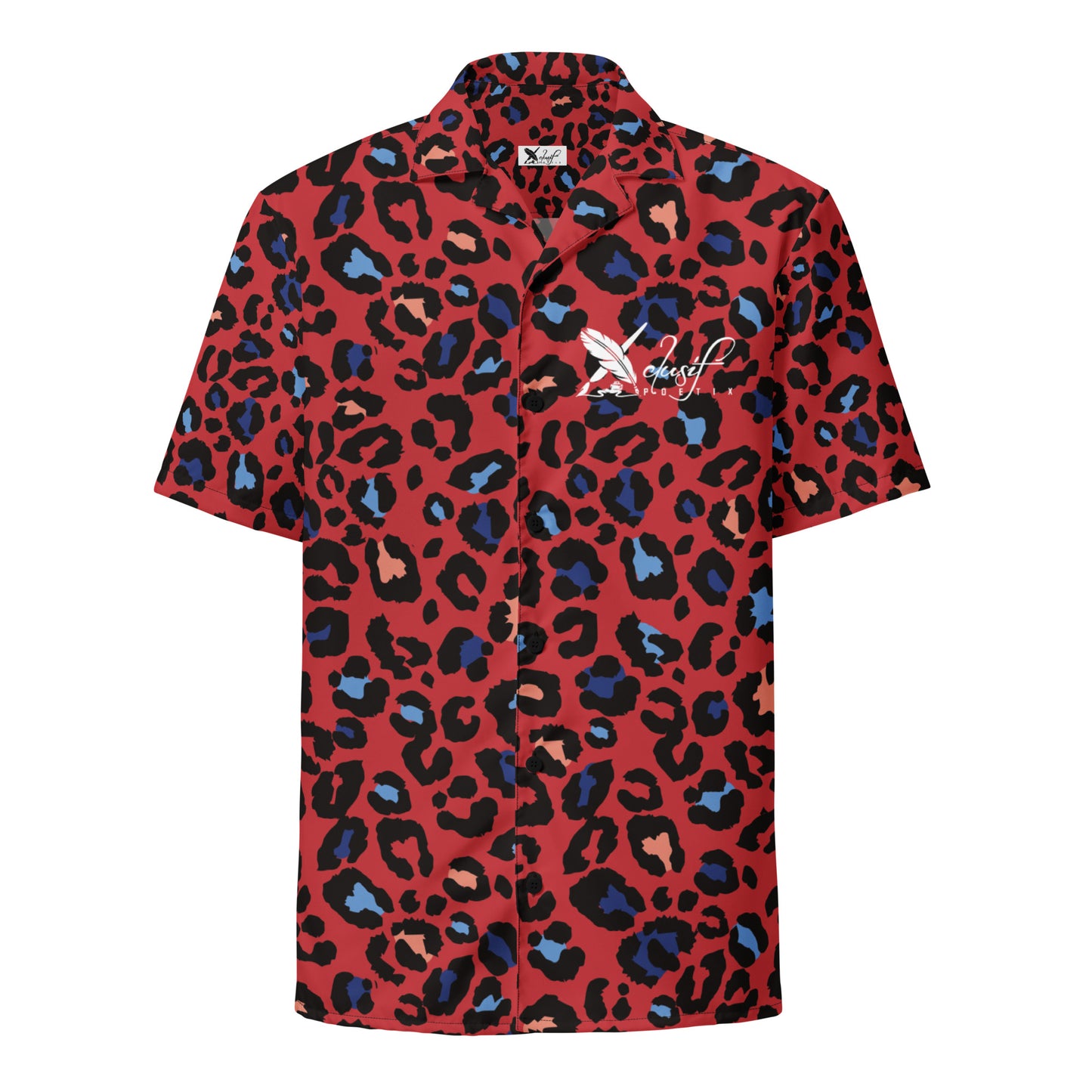 XCLUSIF POETIX RED LEOPARD Unisex button shirt