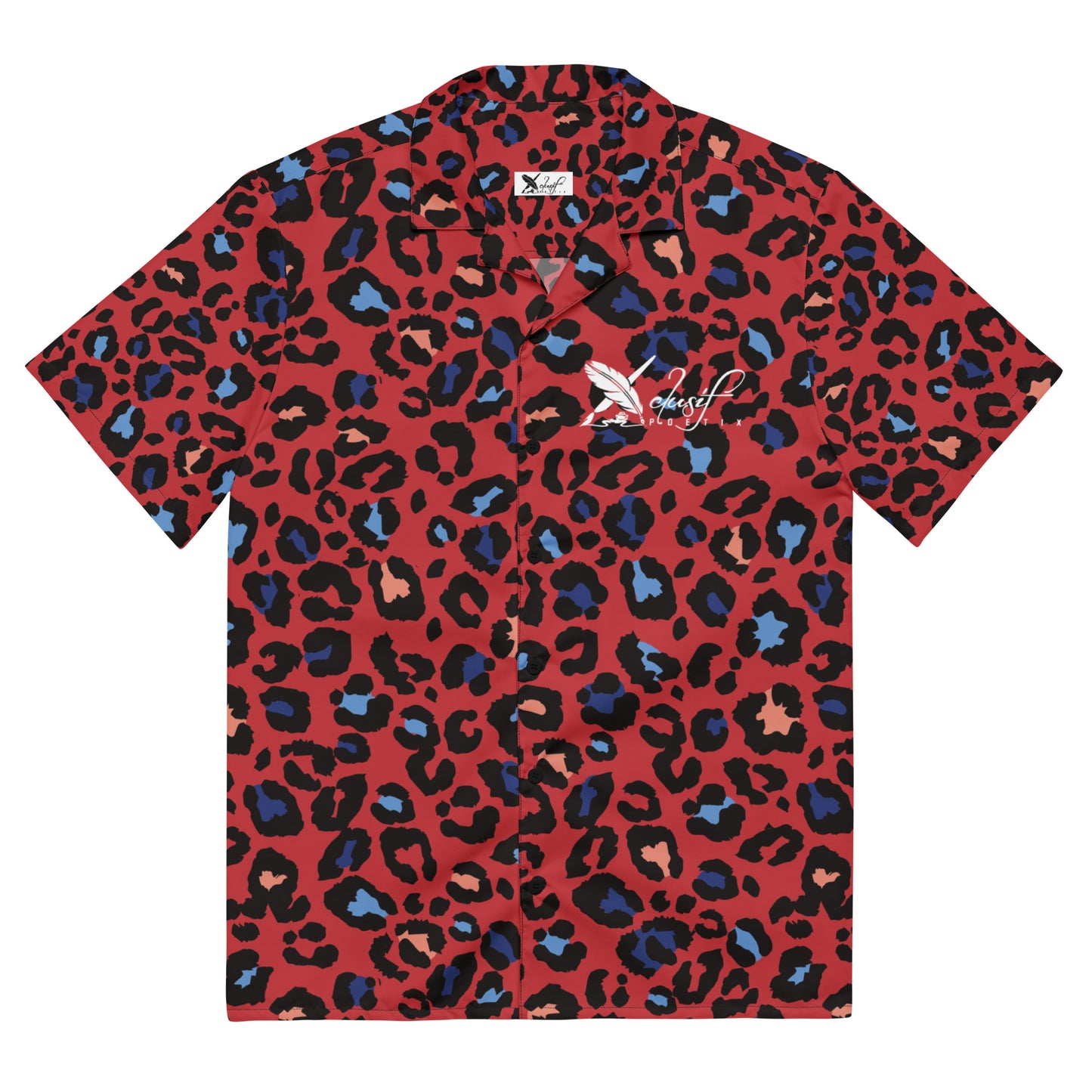 XCLUSIF POETIX RED LEOPARD Unisex button shirt