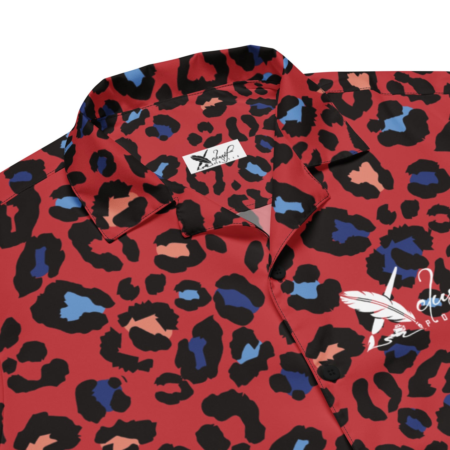 XCLUSIF POETIX RED LEOPARD Unisex button shirt