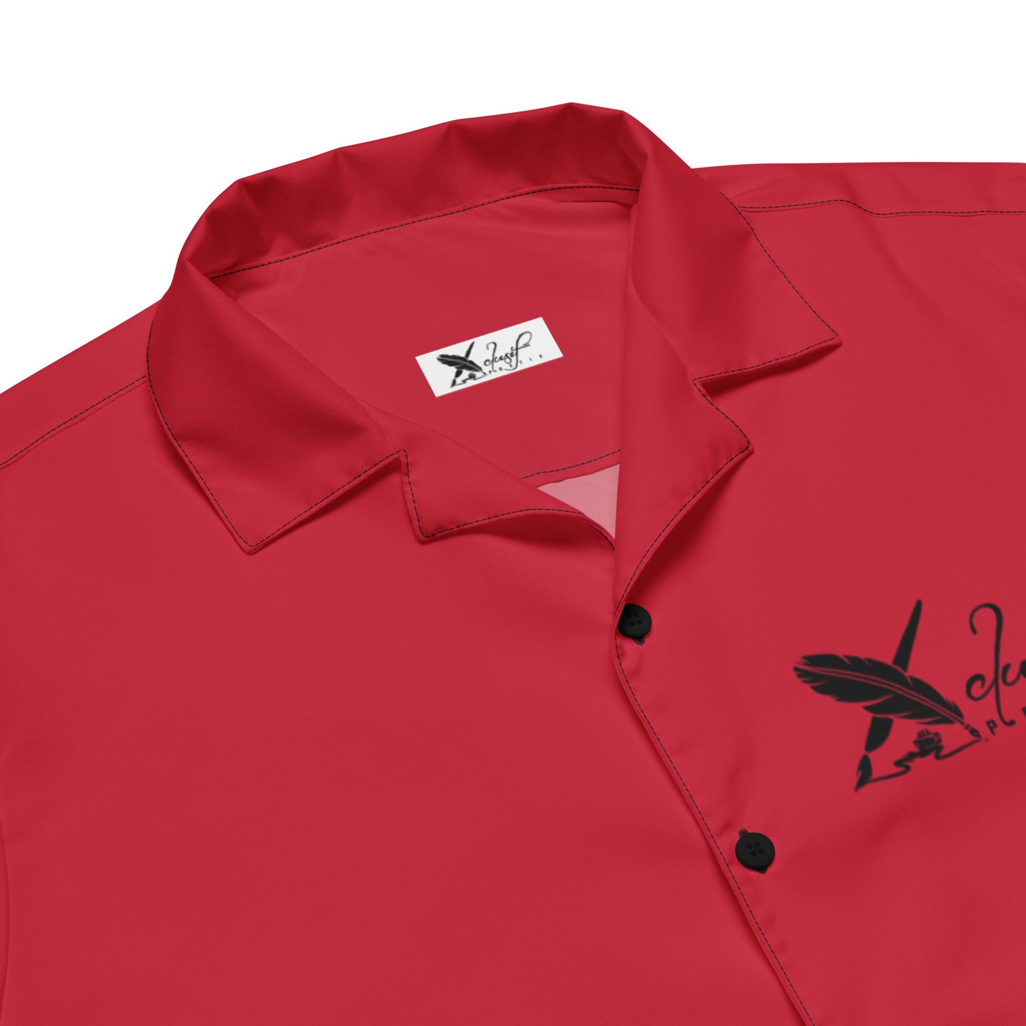 XCLUSIF POETIX RED & BLACK Unisex button shirt