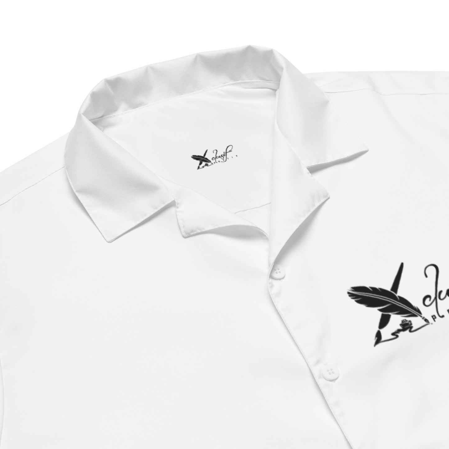 XCLUSIF POETIX WHITE & BLACK Unisex button shirt