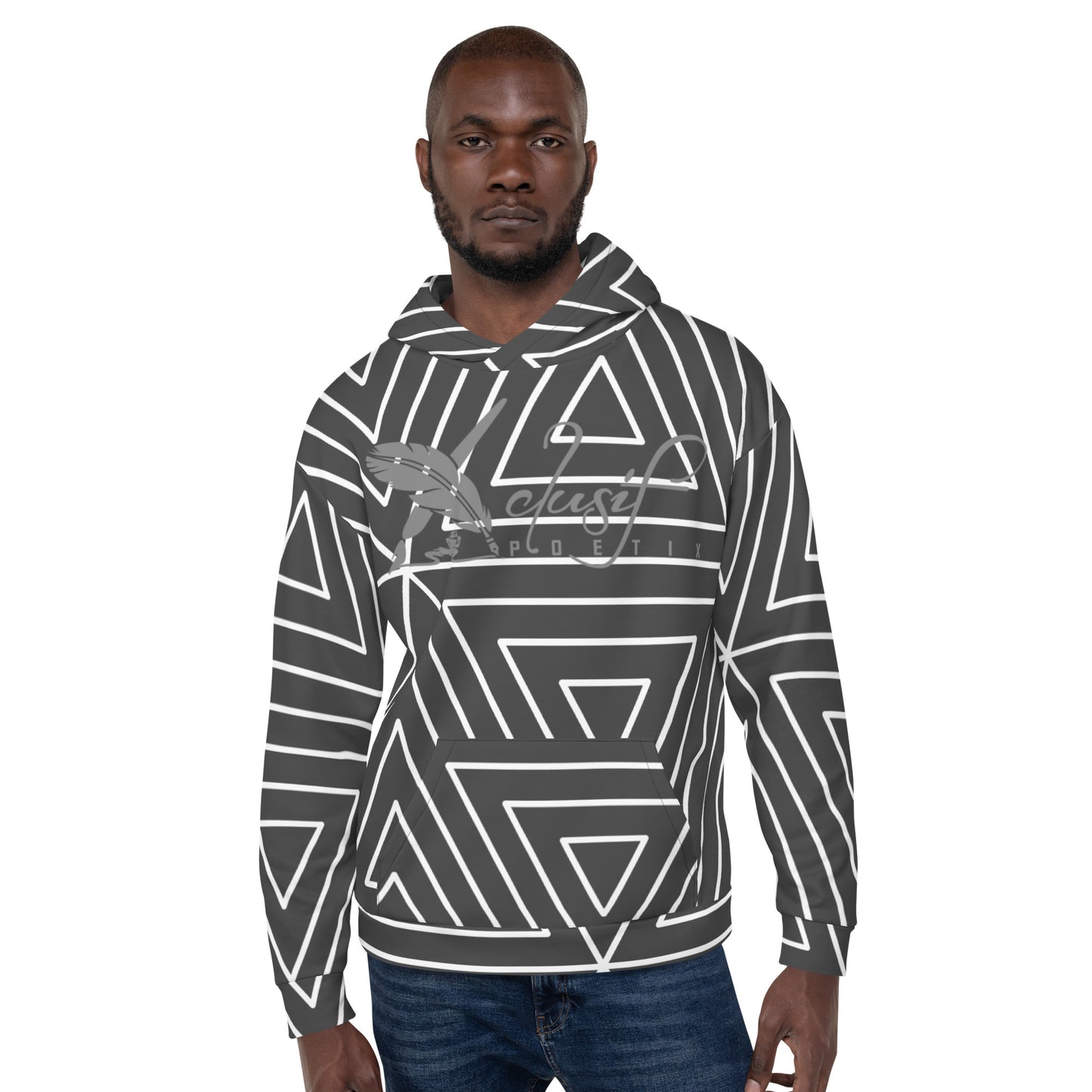 XCLUSIF POETIX BLACK TRIANGLE Unisex Hoodie