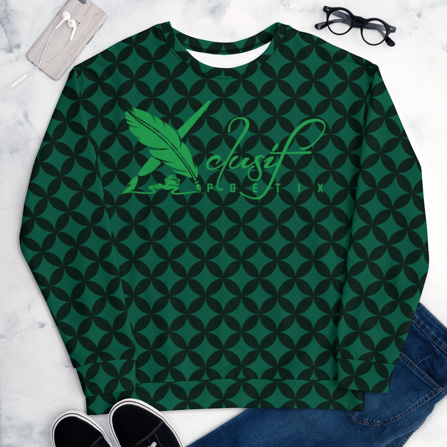 XCLUSIF POETIX LUXURY GREEN Unisex Sweatshirt