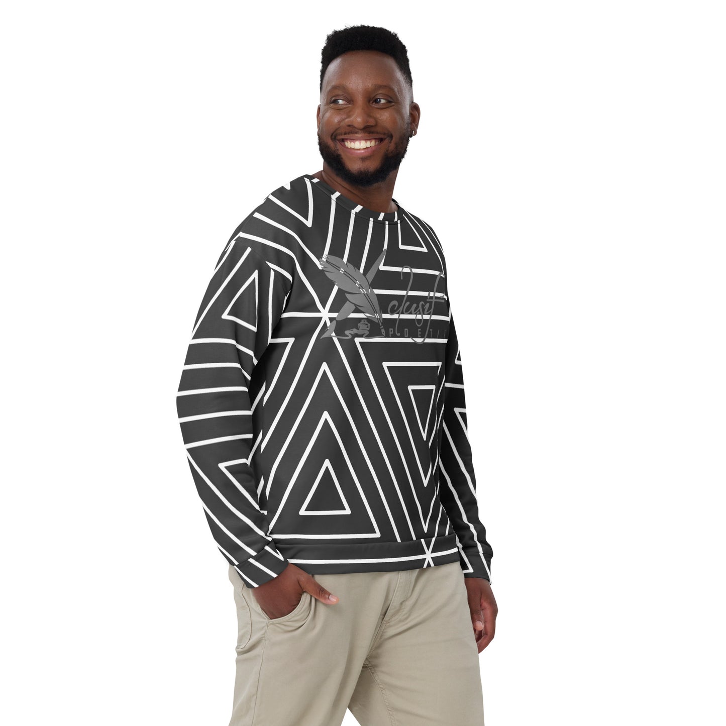 XCLUSIF POETIX BLACK TRIANGLE Unisex Sweatshirt