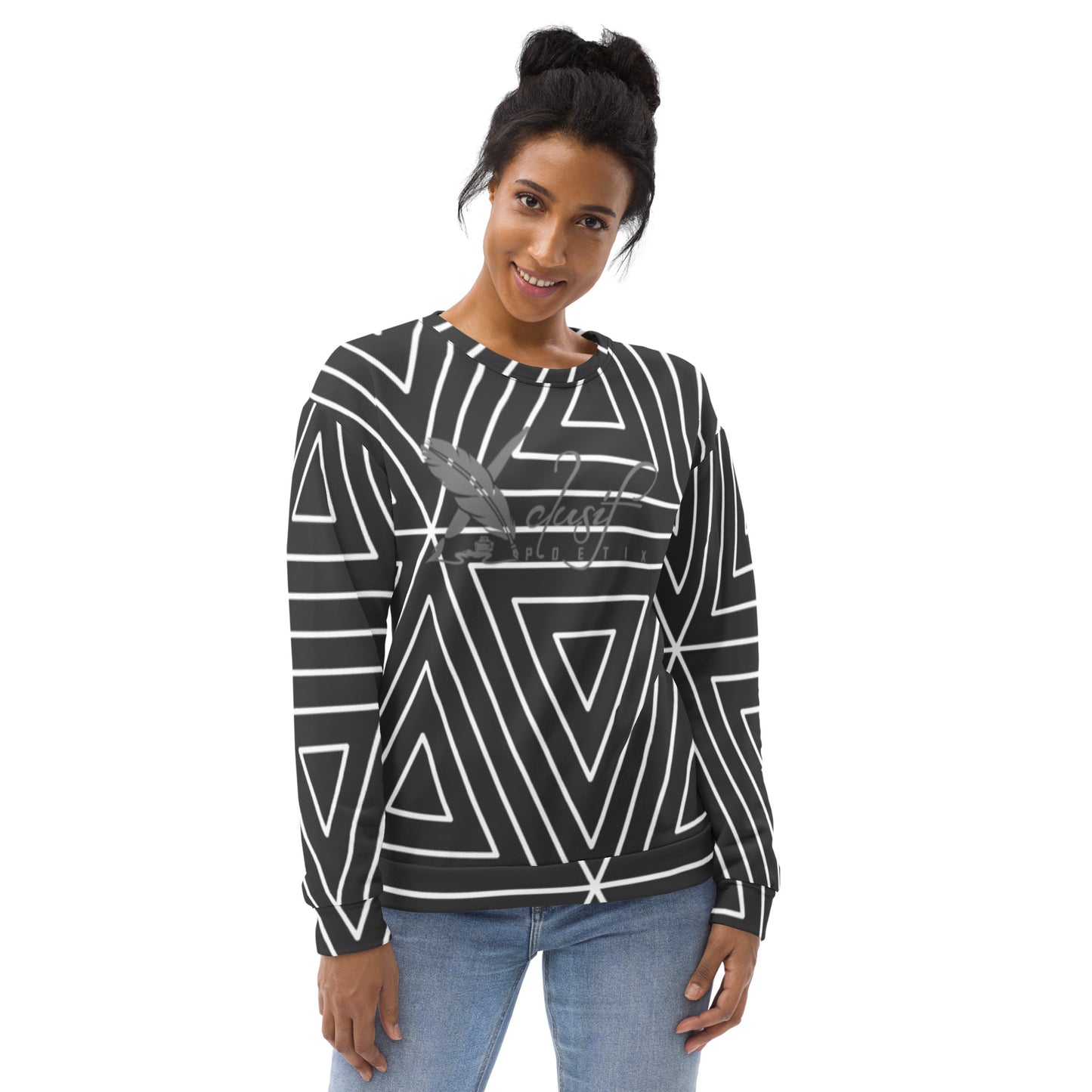 XCLUSIF POETIX BLACK TRIANGLE Unisex Sweatshirt